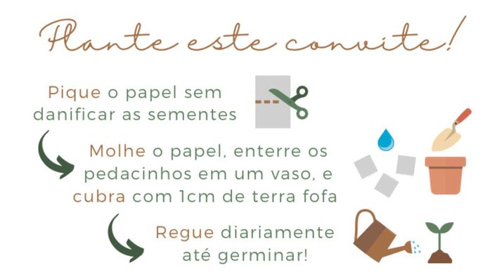 Convite de papel semente 🌱 2
