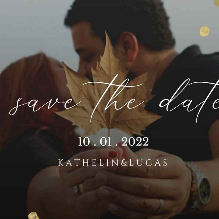 Nosso Save the date ♥️🥰 - 1