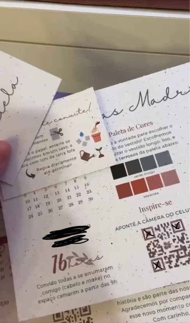 Convite de papel semente 🌱 - 1