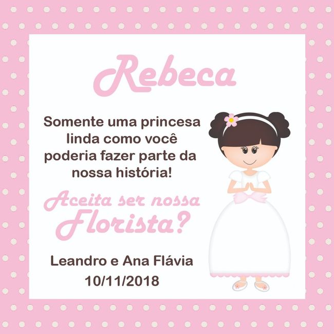 Essa arte ficou na tampa da caixinha das floristas