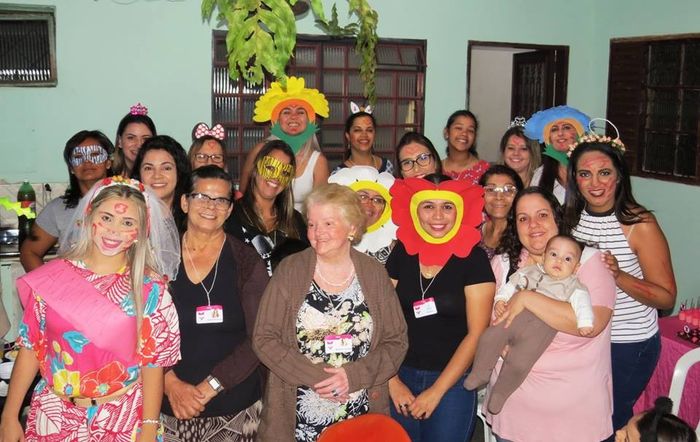 Todas entraram na brincadeira 