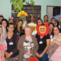 Todas entraram na brincadeira 