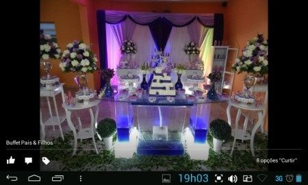 Cor da ecoraçao do Casamento