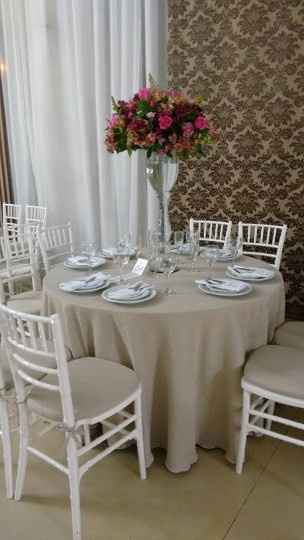 Arranjo de mesa dos convidados!!