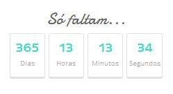Faltam 365 dias!! \o/