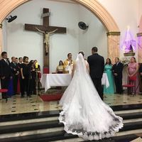 no altar, recebendo a benção!!