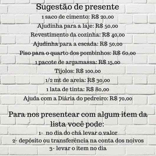 Chá de construção! - 1