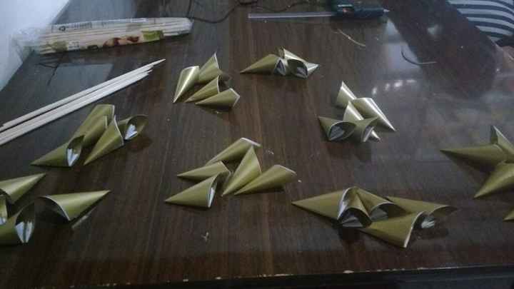  Decorações/ buquê de origami - 1