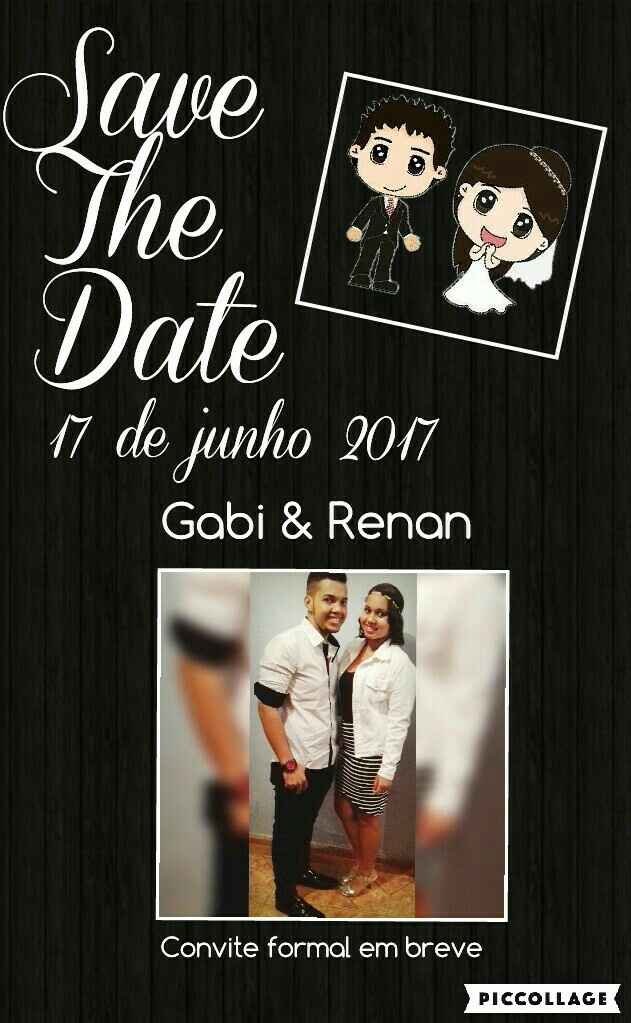 Meu save the date ?? - 1