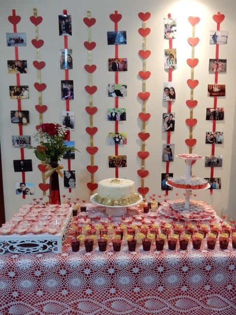 Mesa de Doces Noivado - DIY. 