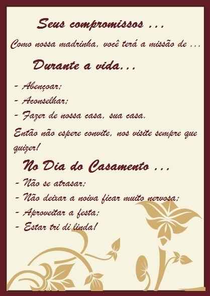 Página 8 do Manual da Madrinha