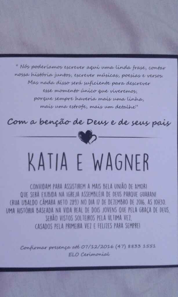 Chegaram meus convites !!!! :o - 4