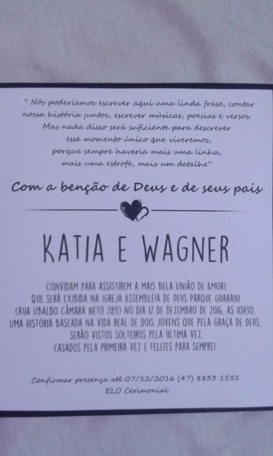 Chegaram meus convites !!!! :o - 4