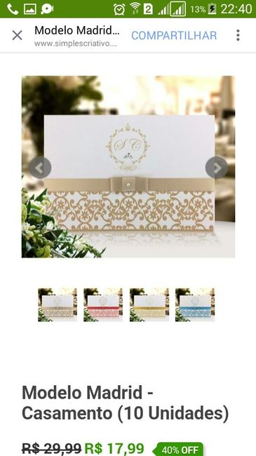 Convite tradicional - 1