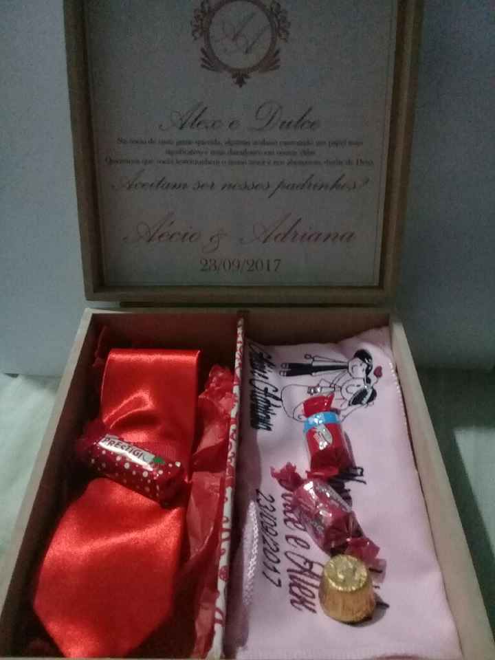 Caixinha dos padrinhos - 1