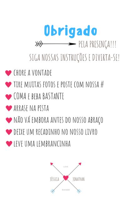 Cartão de agradecimento dos convidados 6