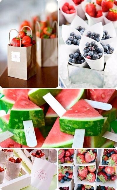 Mesa de frutas opção