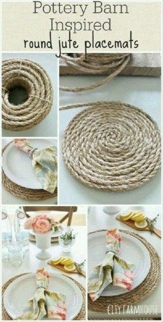Opção de sousplat totalmente DIY