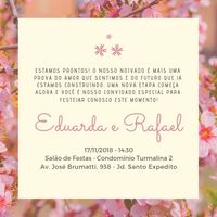 Convite do noivado