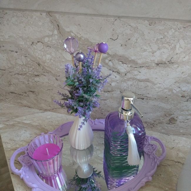 Decoração roxa #diadamulher 1