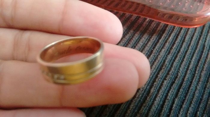 O que vcs irão a gravar por dentro da alianças? - 1