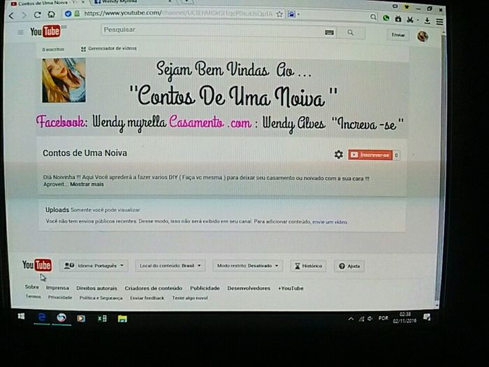 Meu canal no you tube " tudosobrediy" contos de uma noiva #vemver - 1