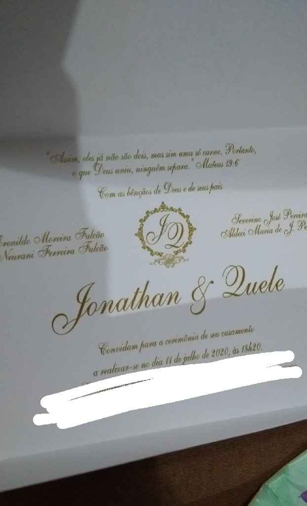 Meus convites chegaram - 2