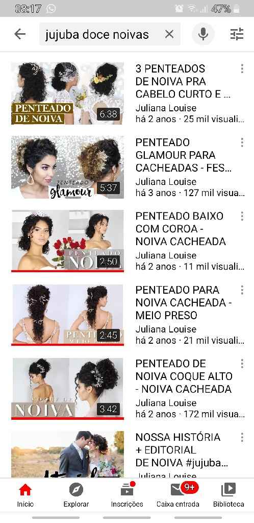 Noiva cacheada. - 1