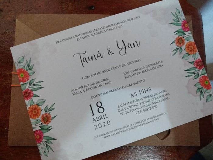 Convite de casamento e personalizados 1