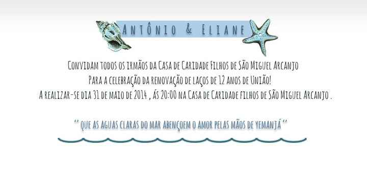 convite modelo casamento Eliane 