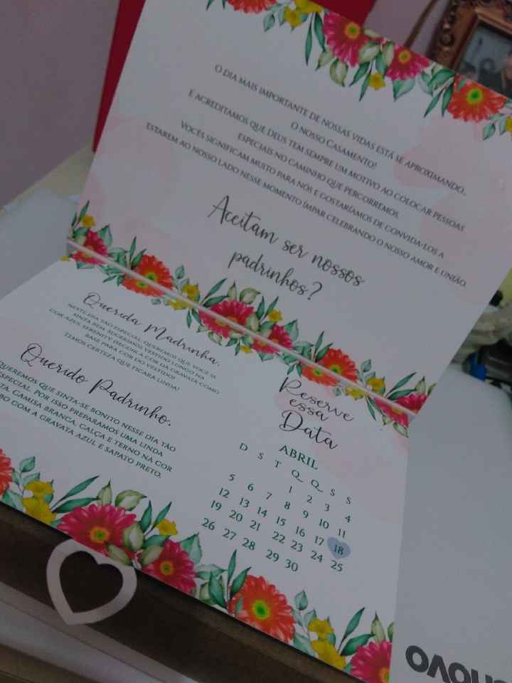 Convite dos padrinhos - 2