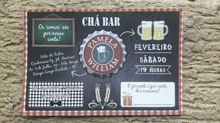  Convite Chá Bar! - 1