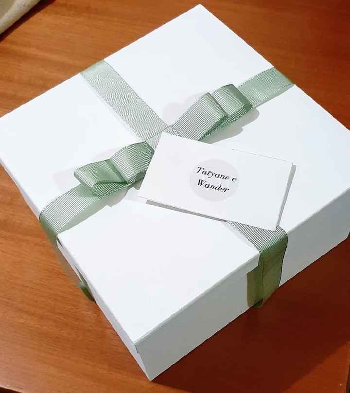 Convite/presente padrinhos - 2