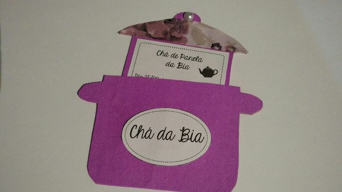  Meu convite do chá de panela - 2