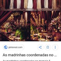 Inspiração: casamento marsala e dourado - 1