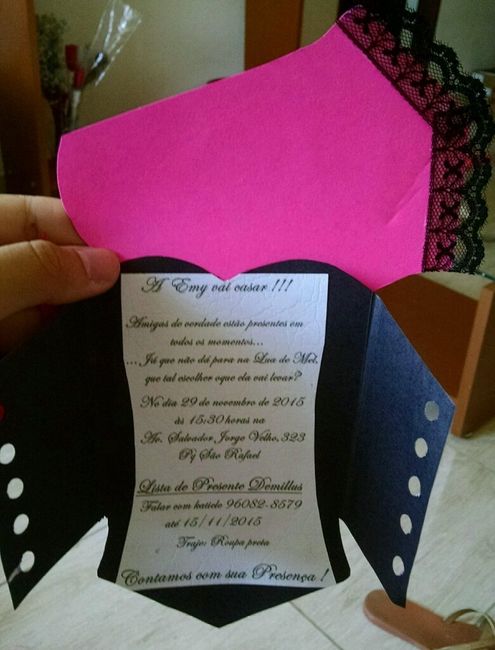 Meu convite de chá de lingerie - 3