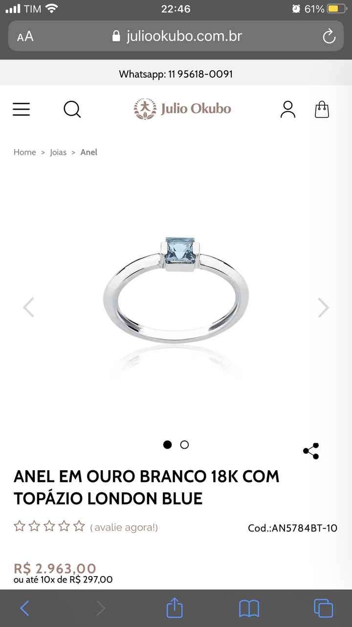 Solitário de noivado: variedade de pedras e metais! 13