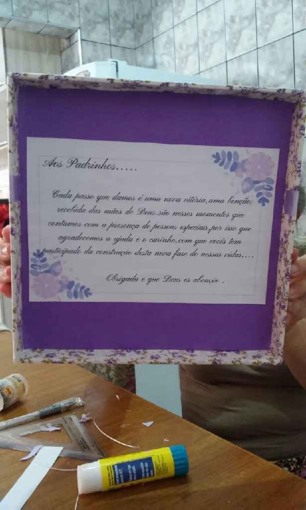 Caixa dos presentes dos padrinhos vem ver apaixonada!!! - 1