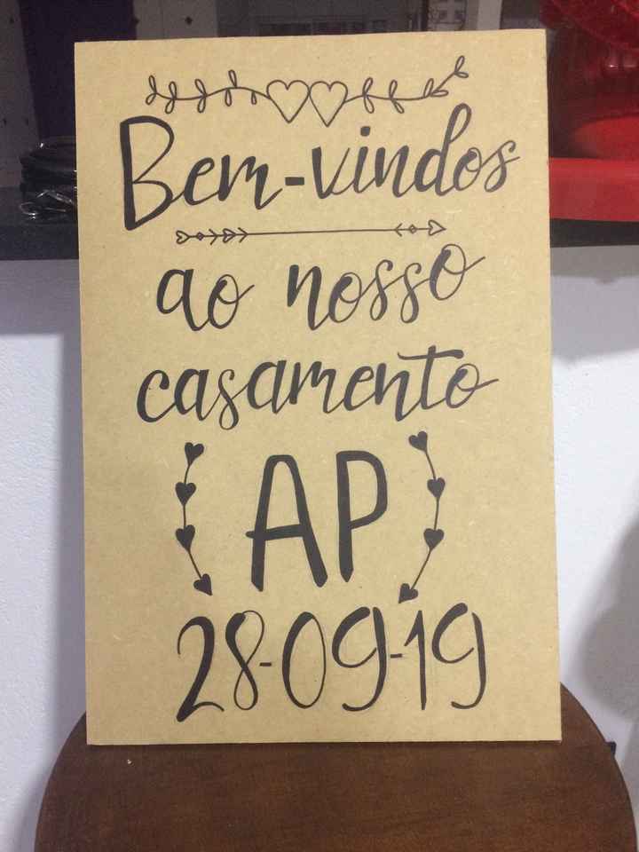 Placa de boas vindas - 3