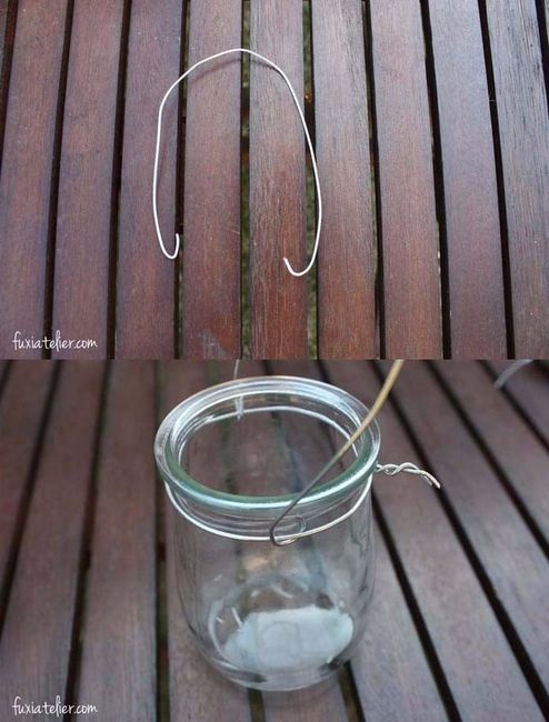 Vasos para colocar pendurado com flores