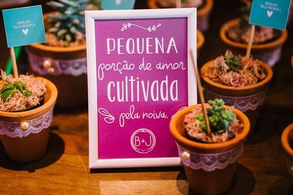 Lembrancinhas ecológicas