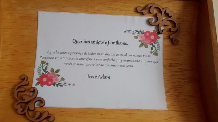 Mensagem para os convidados