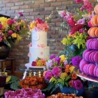 Cor de madrinhas x cor da decoração - 1