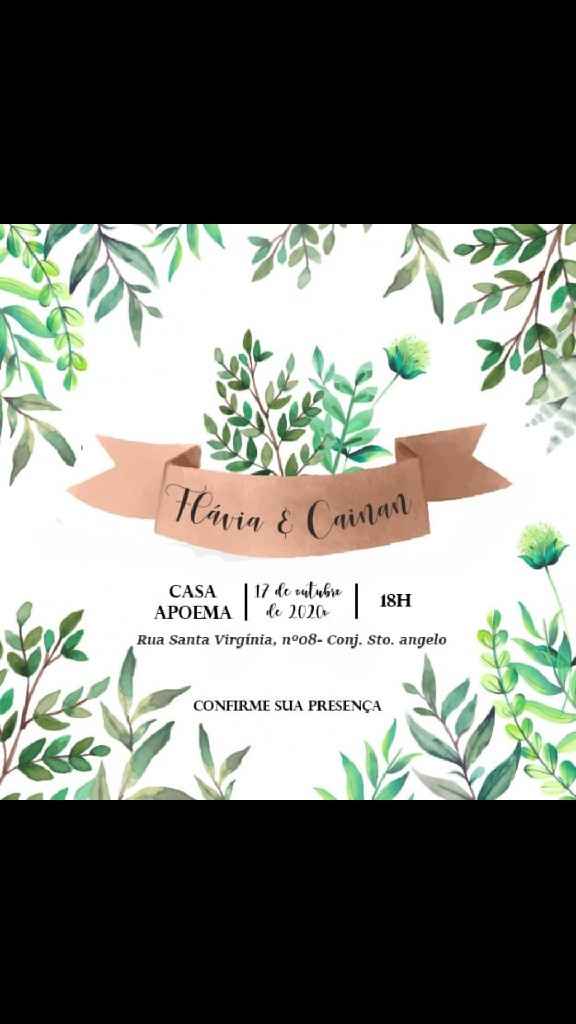 Casamento low cost: o convite - 1