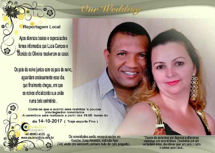 Os convites - 1