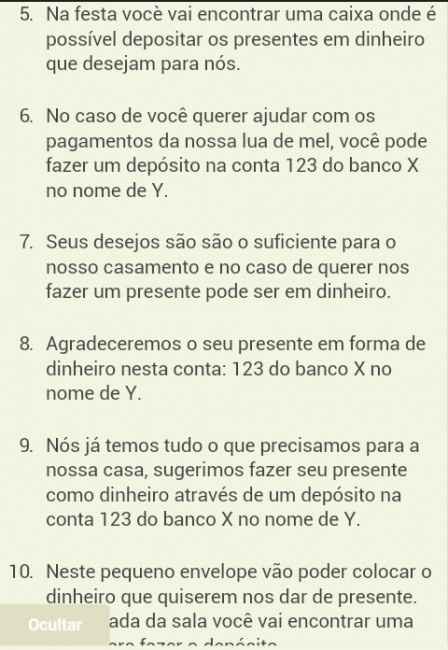 Presente em forma de dinheiro - 2