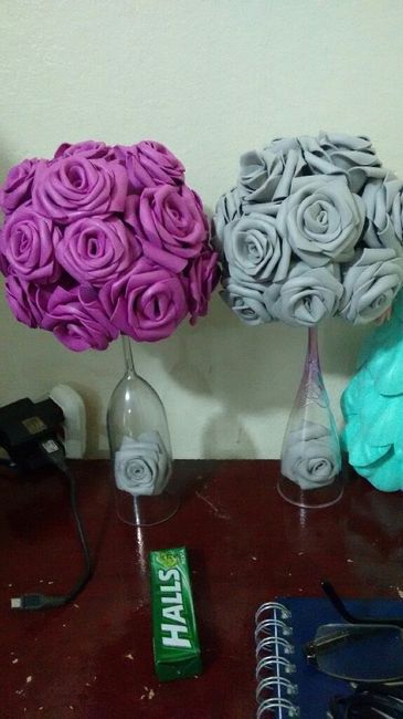 Arranjo diy - noivado - 1