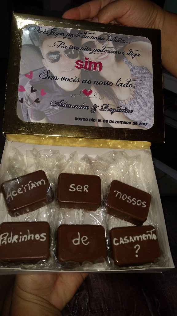 Convites dos padrinhos e madrinhas - 3