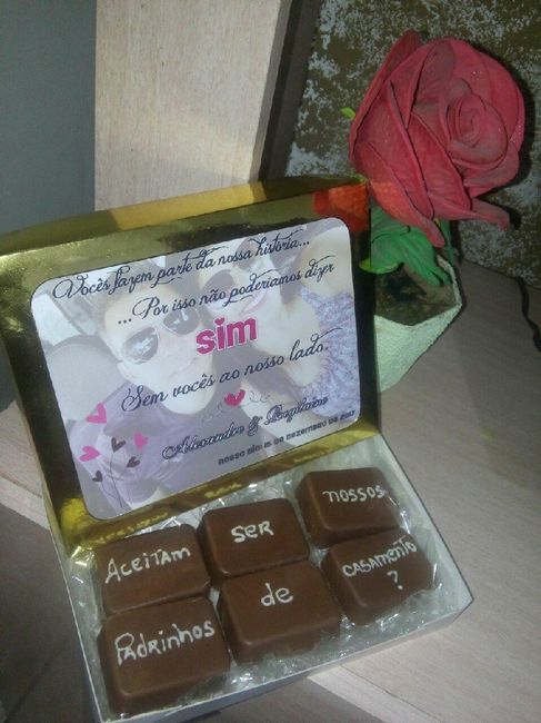 Lembrancinha padrinhos - 1