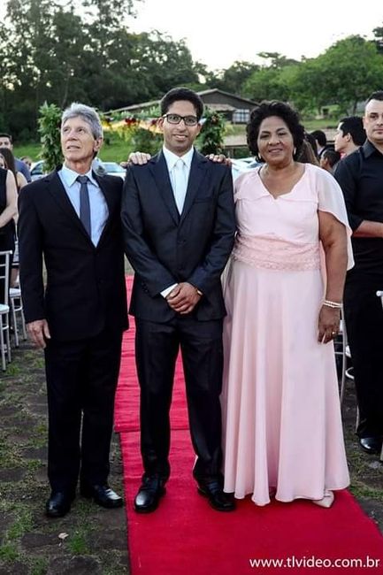 Meu esposo com os pais!